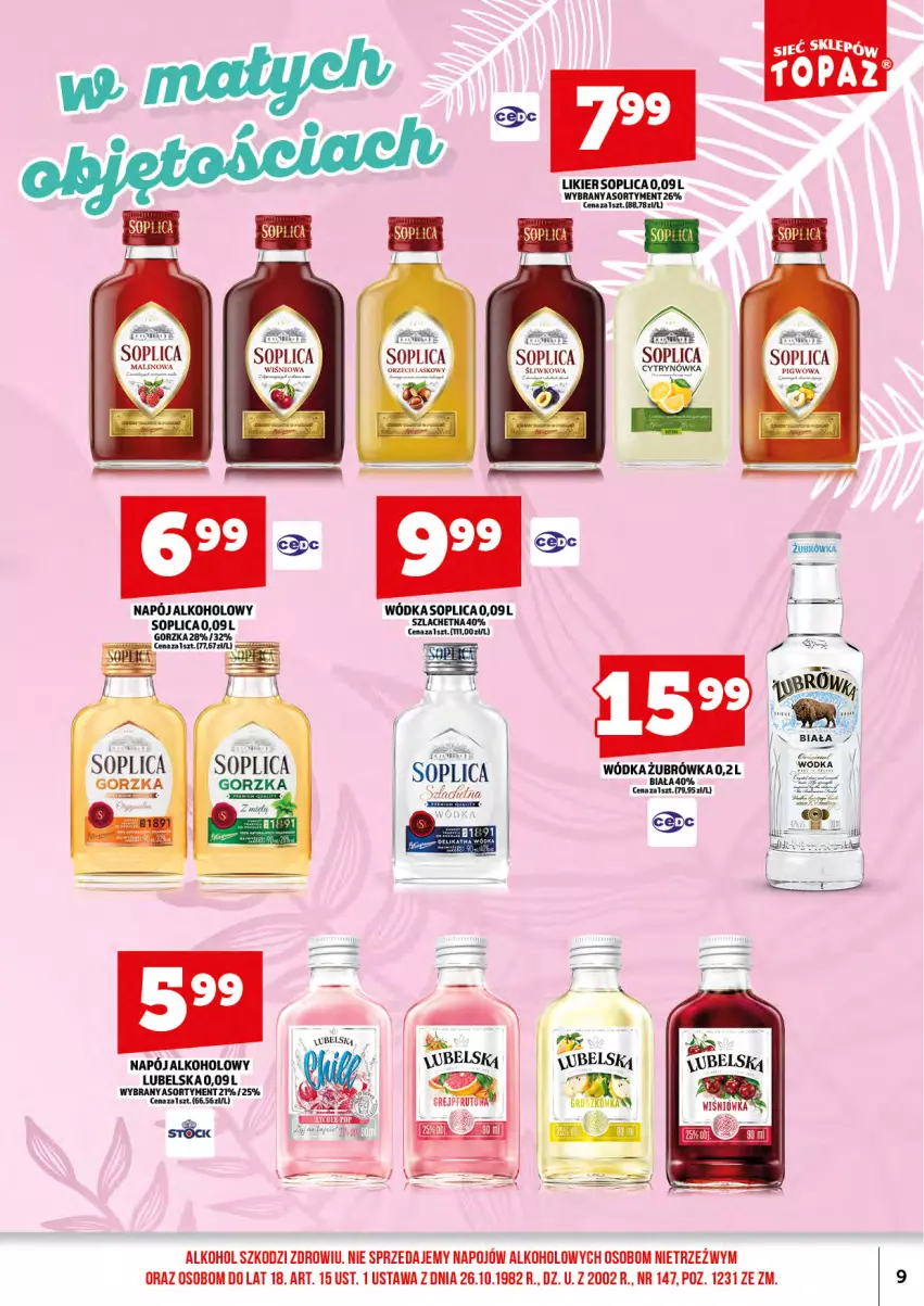Gazetka promocyjna Topaz - Gazetka - ważna 17.07 do 31.07.2026 - strona 11 - produkty: Grejpfrut, Likier, Napój, Soplica, Top, Wódka