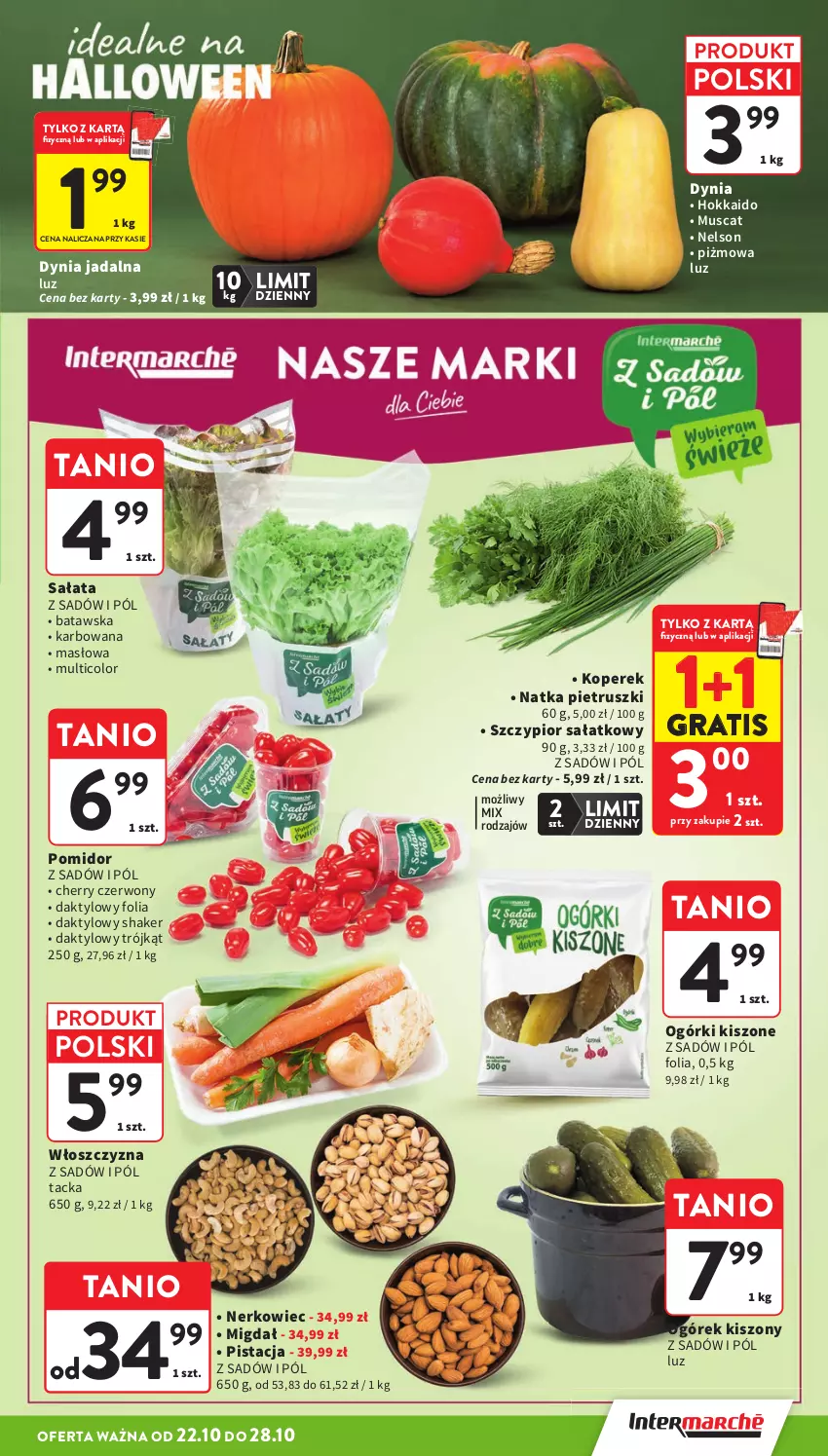 Gazetka promocyjna Intermarche - Gazetka promocyjna - ważna 22.10 do 28.10.2026 - strona 13 - produkty: Gra, Masło, Mus, Natka pietruszki, Ogórek, Sałat