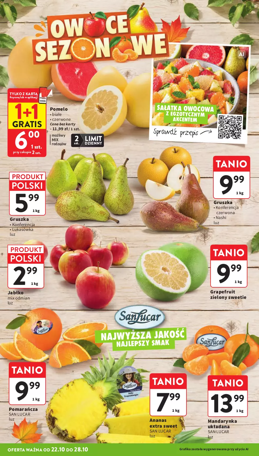 Gazetka promocyjna Intermarche - Gazetka promocyjna - ważna 22.10 do 28.10.2026 - strona 14 - produkty: Ananas, Gra, Grafika, Pomelo