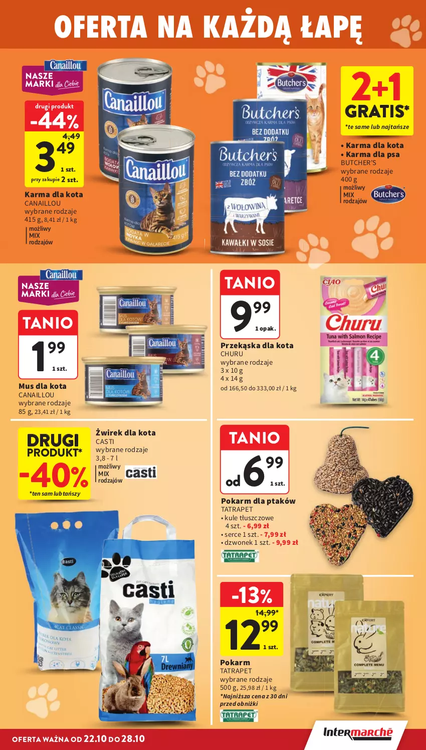 Gazetka promocyjna Intermarche - Gazetka promocyjna - ważna 22.10 do 28.10.2026 - strona 33 - produkty: Butcher's, Canaillou, Dzwonek, Gra, Mus, Ser, Tatra