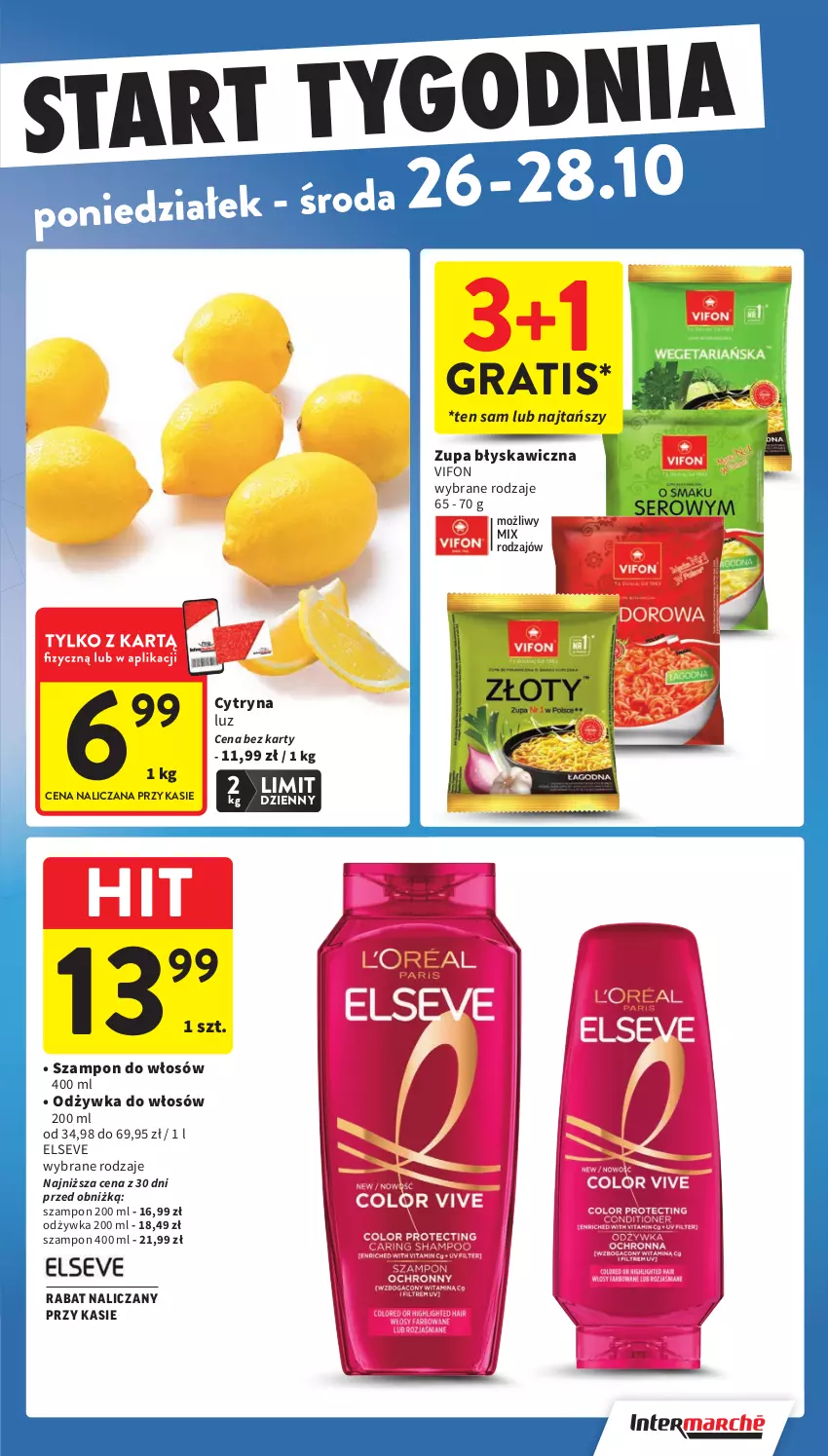 Gazetka promocyjna Intermarche - Gazetka promocyjna - ważna 22.10 do 28.10.2026 - strona 39 - produkty: Elseve, Gra, Odżywka, Szampon, Zupa