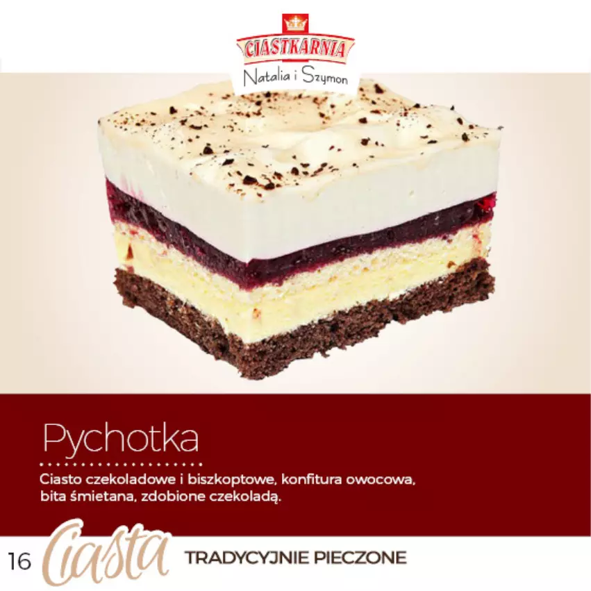 Gazetka promocyjna Topaz - Gazetka - ważna 04.06.2025 do 31.12.2026 - strona 16 - produkty: Ciasto czekoladowe, Konfitura, Piec