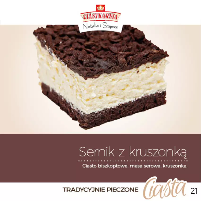 Gazetka promocyjna Topaz - Gazetka - ważna 04.06.2025 do 31.12.2026 - strona 21 - produkty: Ciastka, Piec, Ser