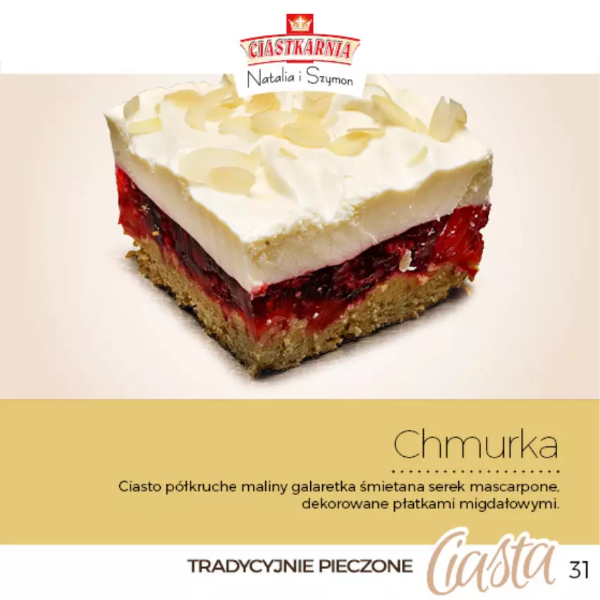 Gazetka promocyjna Topaz - Gazetka - ważna 04.06.2025 do 31.12.2026 - strona 31 - produkty: Gala, Galaretka, Maliny, Mascarpone, Piec, Ser, Serek