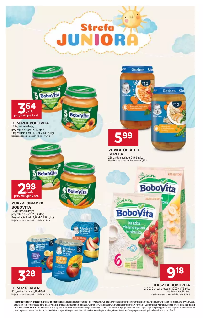 Gazetka promocyjna Stokrotka - Market - ważna 05.03 do 11.03.2026 - strona 36 - produkty: BoboVita, Deser, Gerber, Mięso, Optima, Owoce, Ser, Serek, Warzywa
