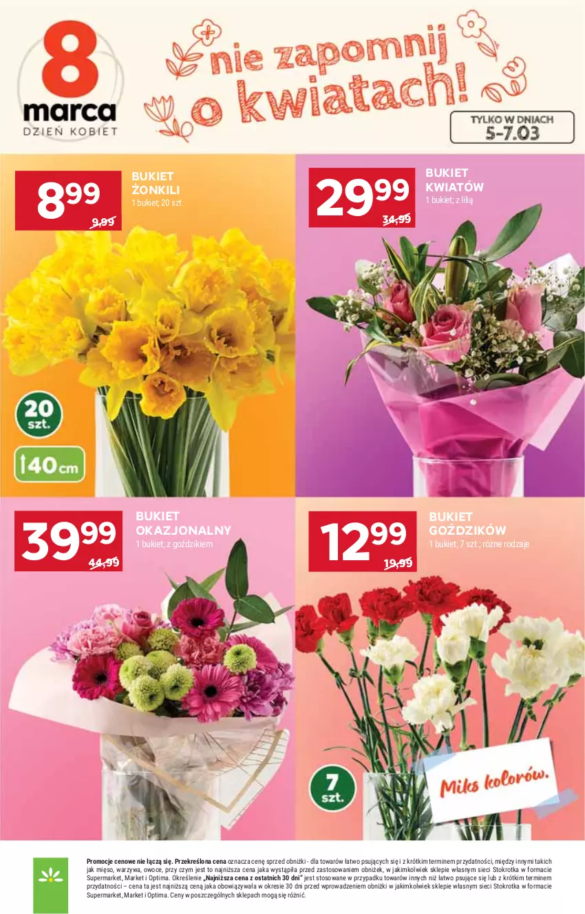 Gazetka promocyjna Stokrotka - Market - ważna 05.03 do 11.03.2026 - strona 8 - produkty: Bukiet, HP