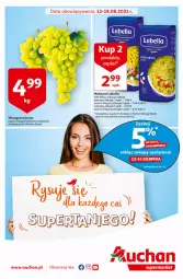 Gazetka promocyjna Auchan - Rysuje się dla każdego coś super taniego Supermarkety - Gazetka - ważna od 18.08 do 18.08.2021 - strona 1 - produkty: Lubella, Makaron, Ser, Bell, Bella, Wino