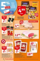 Gazetka promocyjna Auchan - Rysuje się dla każdego coś super taniego Supermarkety - Gazetka - ważna od 18.08 do 18.08.2021 - strona 6 - produkty: Kurczak, Lubella, Mięso wołowe, Bell, Tran, Tusz, Boczek, Danio, Bella, Kabanos, Olewnik, Mięso, Mleko