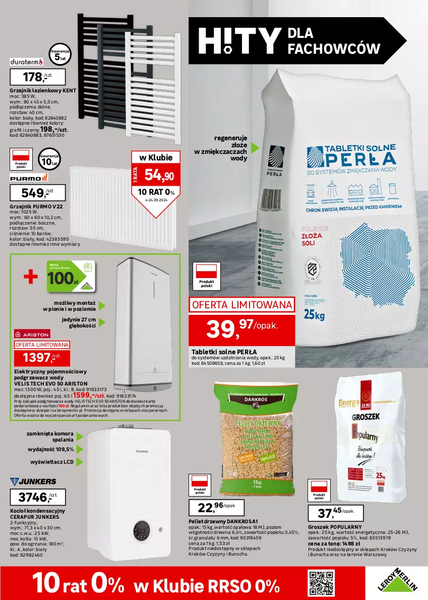 Gazetka promocyjna Leroy Merlin - Gazetka Leroy Merlin - ważna 04.09 do 24.09.2024 - strona 25 - produkty: Dźwig, Garaż, Gniazdo pojedyncze, Gra, Groszek, Grzejnik, Grzejnik łazienkowy, Koc, Kosz, Lampa, LG, Pellet, Perła, Przewód, Pur, Ramka, Regał, Regał metalowy, Ser, Tablet, Waga, Włącznik podwójny, Włącznik pojedynczy