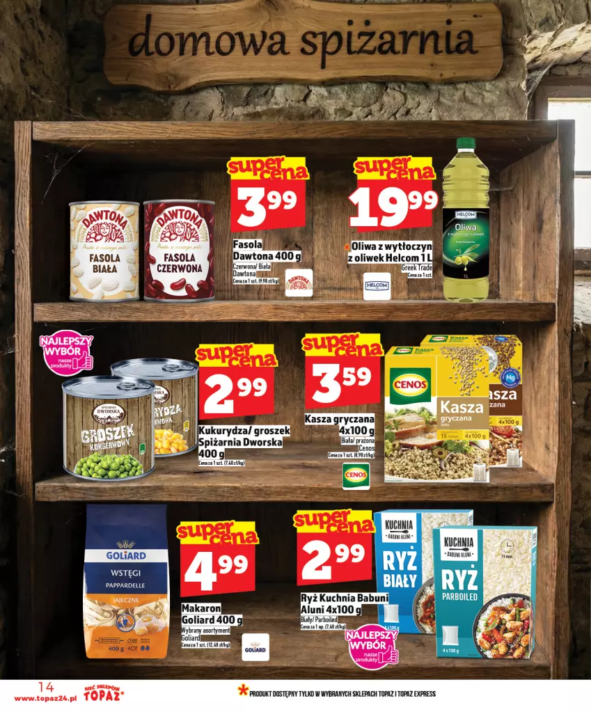 Gazetka promocyjna Topaz - Gazetka - ważna 19.02 do 25.02.2026 - strona 14 - produkty: Babuni, Kuchnia, Oliwa, Top
