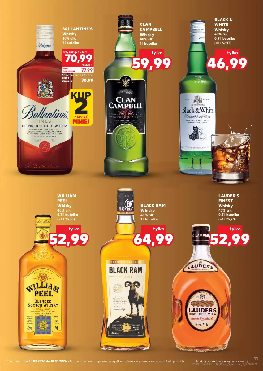 Gazetka promocyjna Kaufland - Barek Kauflandu - ważna 05.03 do 18.03.2026 - strona 11 - produkty: Bell, Lack, Whisky