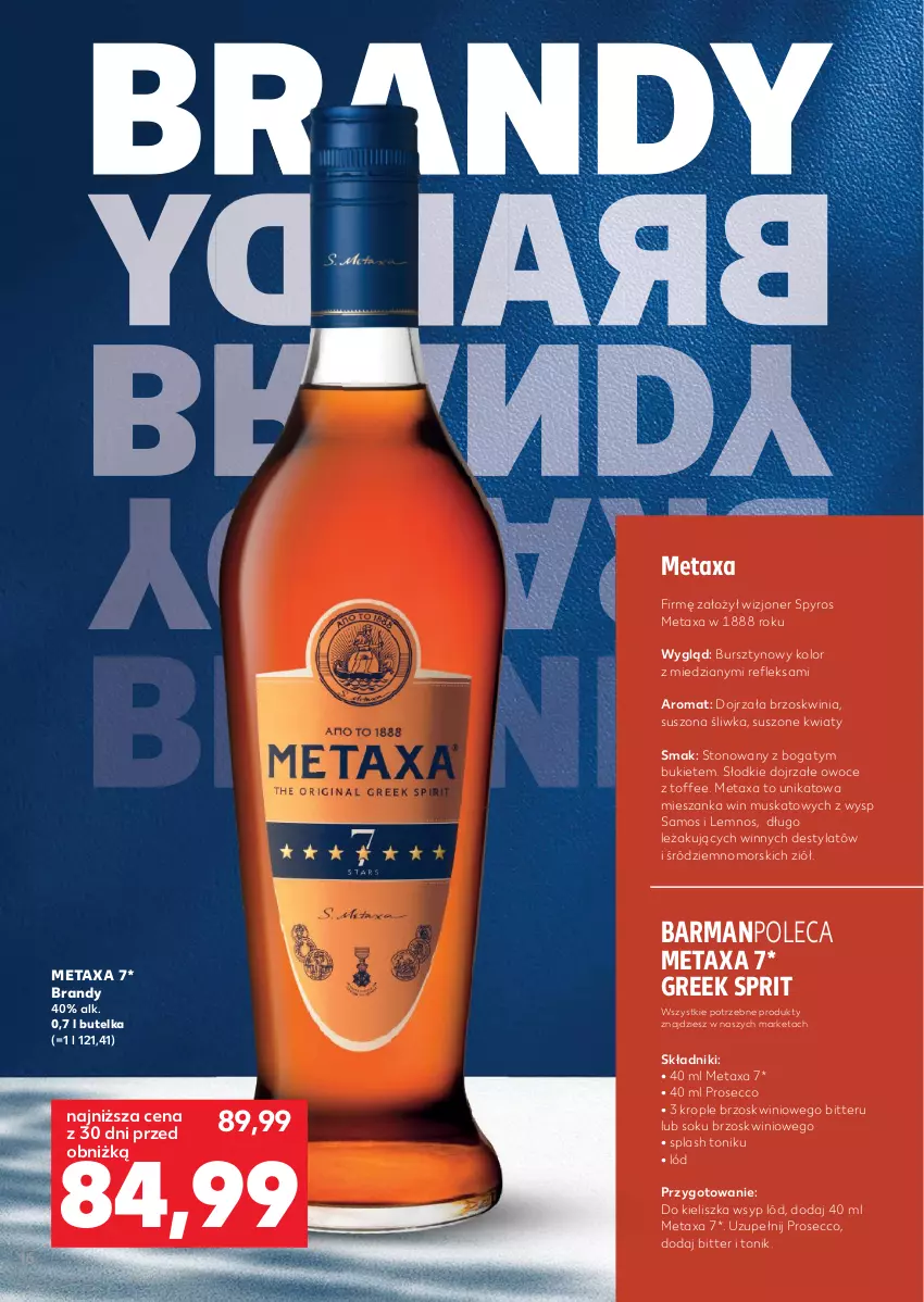 Gazetka promocyjna Kaufland - Barek Kauflandu - ważna 05.03 do 18.03.2026 - strona 16 - produkty: Brandy, Bukiet, Bursztyn, Metaxa, Mus, Owoce, Prosecco, Sok, Tonik