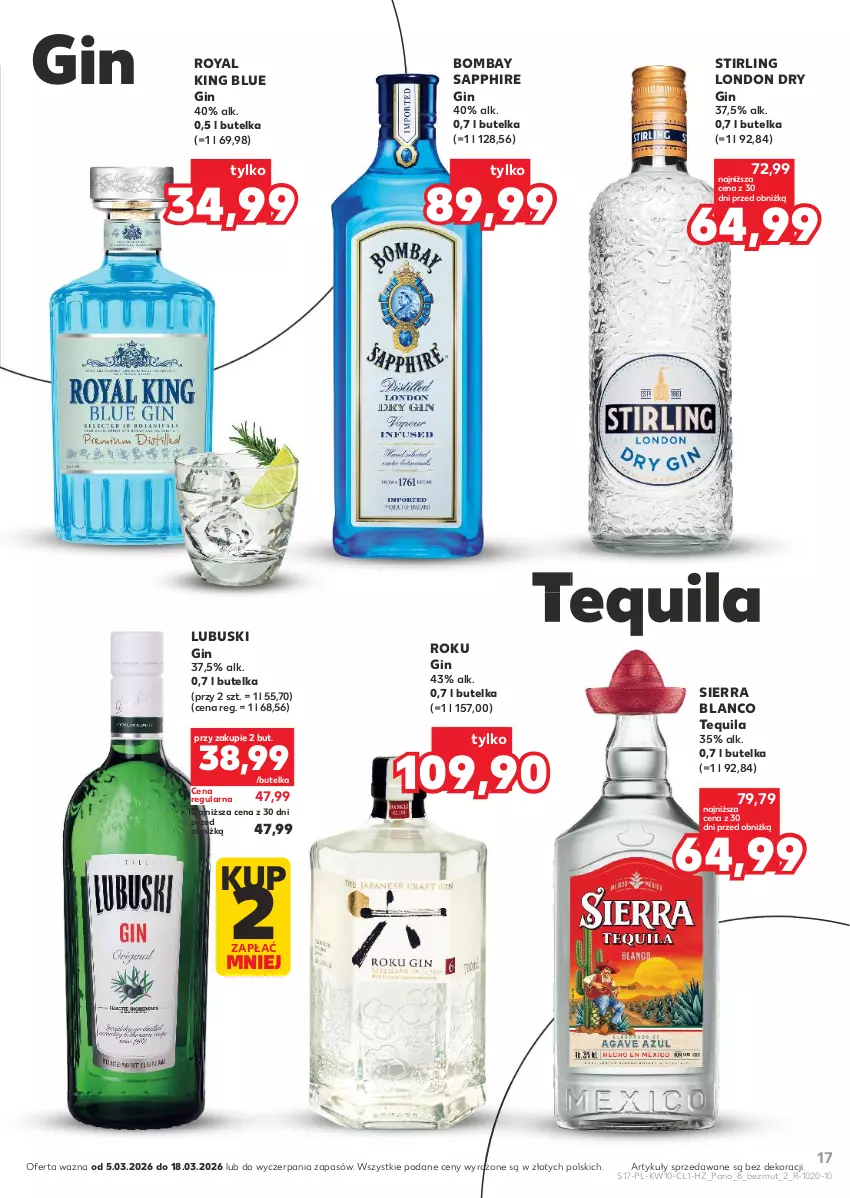 Gazetka promocyjna Kaufland - Barek Kauflandu - ważna 05.03 do 18.03.2026 - strona 17 - produkty: Gin, Tequila