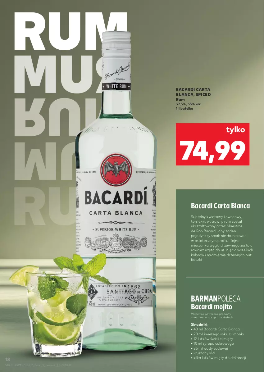 Gazetka promocyjna Kaufland - Barek Kauflandu - ważna 05.03 do 18.03.2026 - strona 18 - produkty: Bacardi, Rum, Sok, Syrop