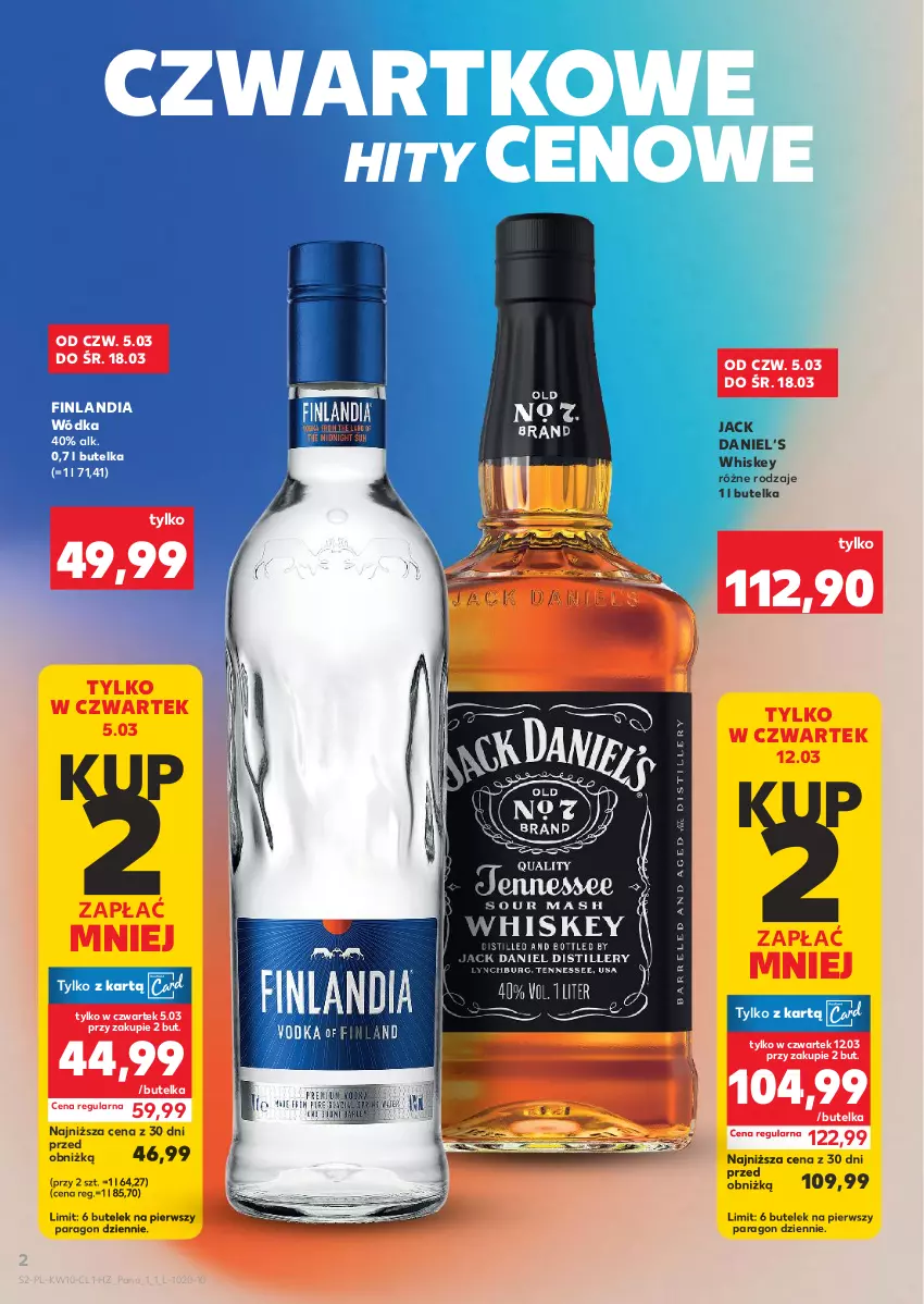 Gazetka promocyjna Kaufland - Barek Kauflandu - ważna 05.03 do 18.03.2026 - strona 2 - produkty: Finlandia, Whiskey, Wódka