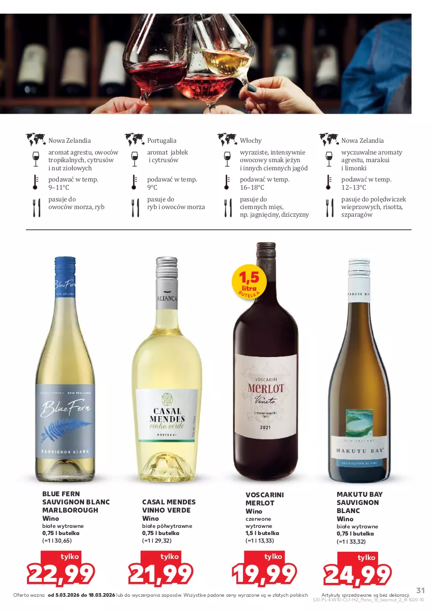 Gazetka promocyjna Kaufland - Barek Kauflandu - ważna 05.03 do 18.03.2026 - strona 31 - produkty: Gres, Merlot, Por, Sauvignon Blanc, Wino, Wino białe, Wino czerwone