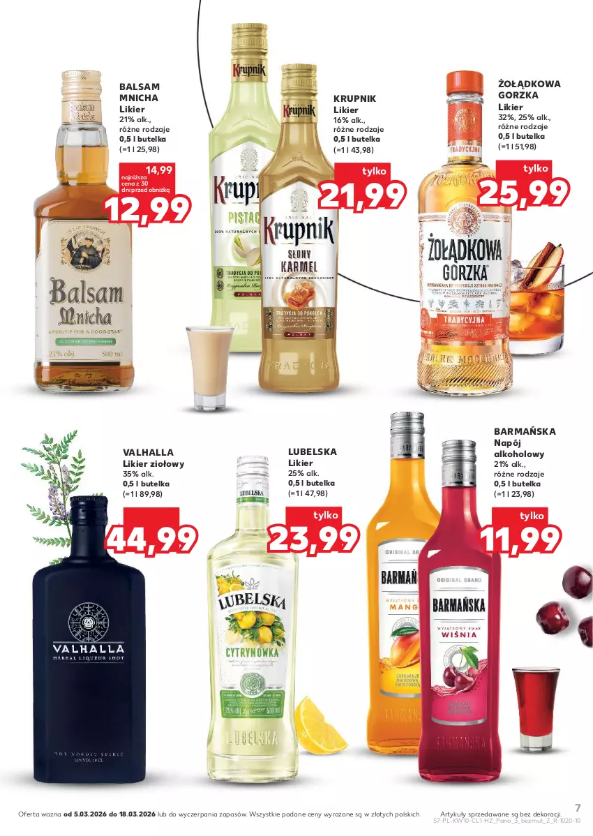Gazetka promocyjna Kaufland - Barek Kauflandu - ważna 05.03 do 18.03.2026 - strona 7 - produkty: Krupnik, Likier, Napój