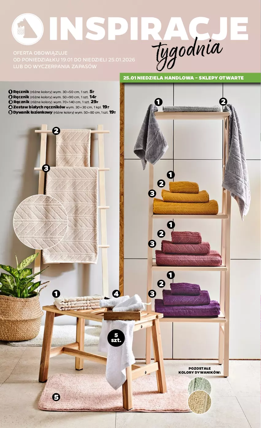 Gazetka promocyjna Netto - Od Poniedziałku - ważna 19.01 do 25.01.2026 - strona 2 - produkty: Dywan, Dywanik, Dywanik łazienkowy, Ręcznik