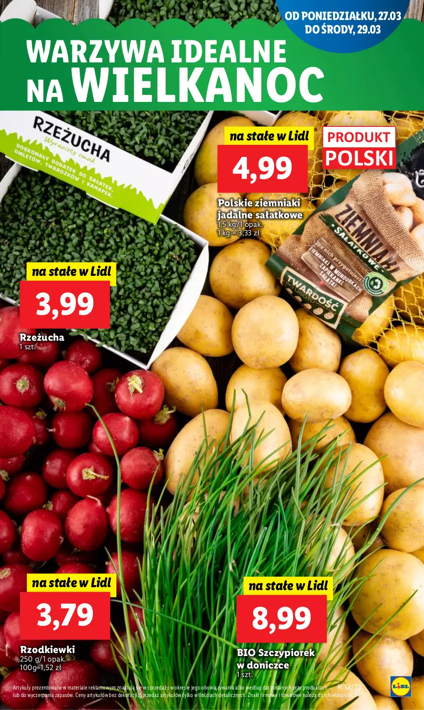 Gazetka promocyjna Lidl - GAZETKA - ważna 27.03 do 29.03.2023 - strona 17 - produkty: Rzeżucha, Sałat, Warzywa, Ziemniaki