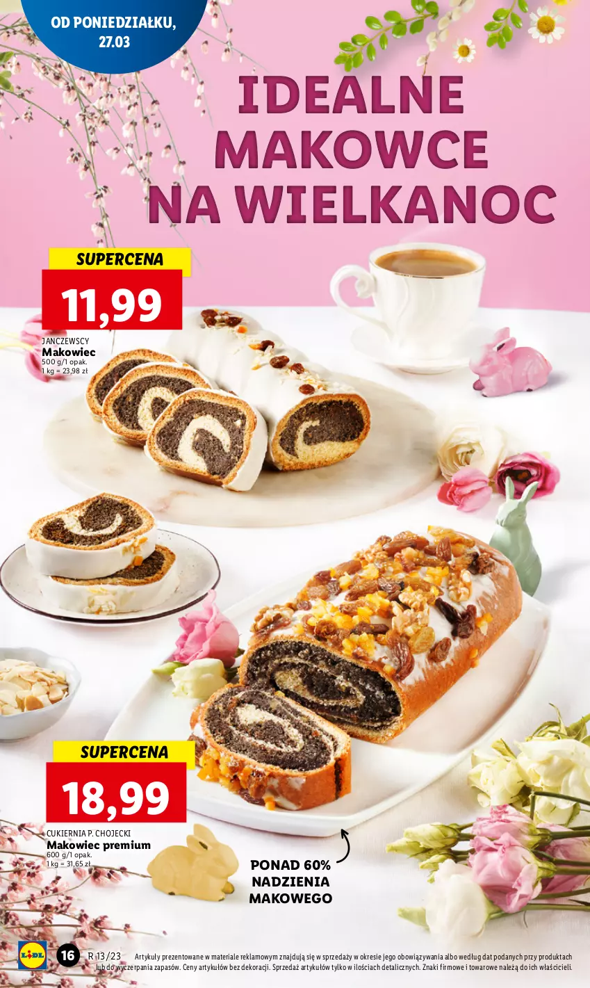 Gazetka promocyjna Lidl - GAZETKA - ważna 27.03 do 29.03.2023 - strona 20 - produkty: Cukier, Makowiec