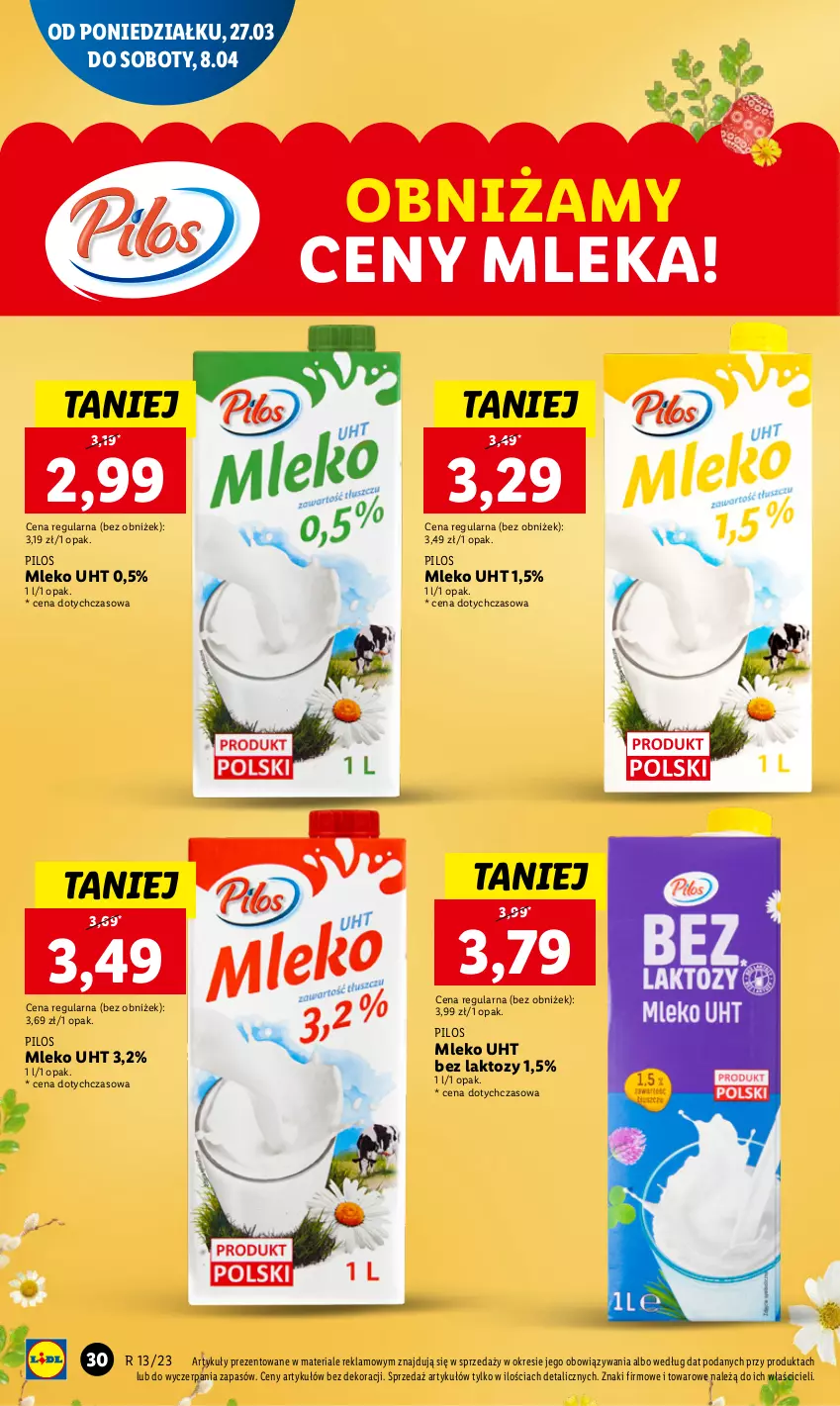 Gazetka promocyjna Lidl - GAZETKA - ważna 27.03 do 29.03.2023 - strona 36 - produkty: Mleko, Pilos
