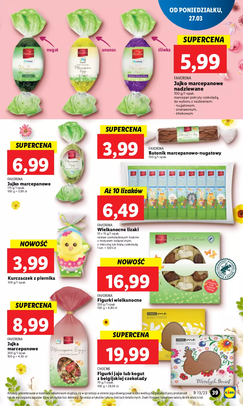 Gazetka promocyjna Lidl - GAZETKA - ważna 27.03 do 29.03.2023 - strona 45 - produkty: Ananas, Baton, Fa, Kogut, LG, Lizaki, Piernik, Tonik