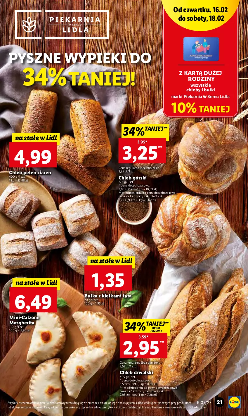 Gazetka promocyjna Lidl - GAZETKA - ważna 16.02 do 18.02.2023 - strona 21 - produkty: Bułka, Chleb, Ser