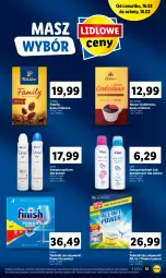 Gazetka promocyjna Lidl - GAZETKA - Gazetka - ważna od 18.02 do 18.02.2023 - strona 15 - produkty: Tchibo, Finish, Bell, Dezodorant, Tablet, Kawa mielona, Kawa, Dove, Tchibo Family, Bella, Zmywarki, Antyperspirant, Tabletki do zmywarki, Fa