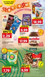 Gazetka promocyjna Lidl - GAZETKA - Gazetka - ważna od 18.02 do 18.02.2023 - strona 42 - produkty: Nutella, Ser, Róża, Chipsy, Lody, Czekolada mleczna, Tonik, Czekolada, Baton, Deser, Lay’s