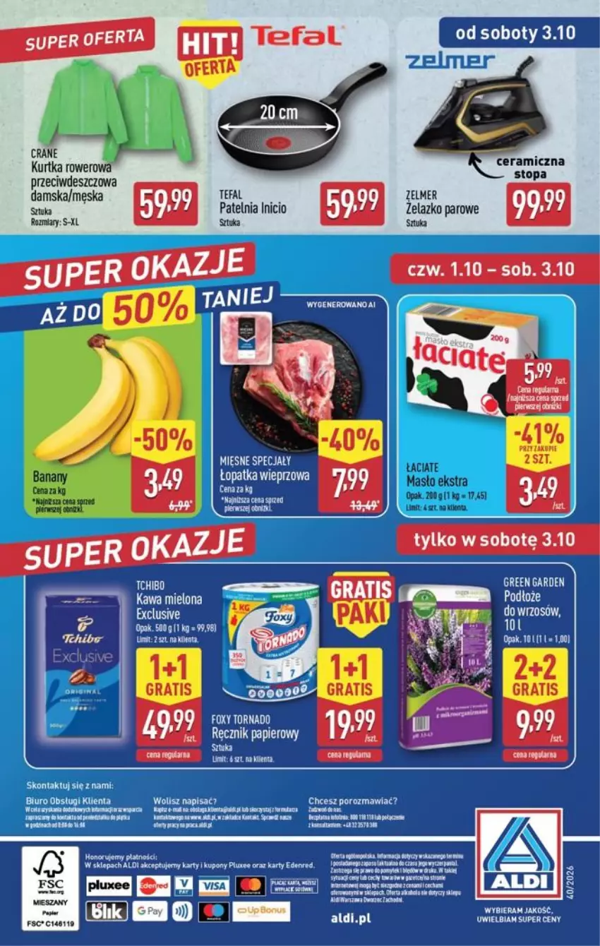 Gazetka promocyjna Aldi - Pełna oferta - ważna 28.09 do 03.10.2026 - strona 52 - produkty: Fa, Kurtka, Masło, Rower, Top