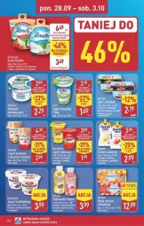 Gazetka promocyjna Aldi - Pełna oferta - Gazetka - ważna od 03.10 do 03.10.2026 - strona 18 - produkty: Ser, Danone, Piątnica, Taca, Serek, Danio, Napój, Almette, Miecz
