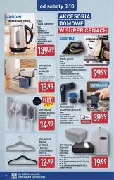 Gazetka promocyjna Aldi - Pełna oferta - Gazetka - ważna od 03.10 do 03.10.2026 - strona 48 - produkty: Piec, Ubrania, Top, Sok, Czajnik elektryczny, Czajnik, Wieszak, Szczotka, Pojemnik, Grzałka, Suszarka, Zelmer, Pokrowiec, Akumulator