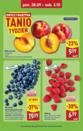 Gazetka promocyjna Aldi - Pełna oferta - Gazetka - ważna od 03.10 do 03.10.2026 - strona 6 - produkty: Warzywa, Borówka, Maliny, Owoce, Nektar