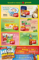 Gazetka promocyjna Groszek - Gazetka - ważna od 27.06 do 27.06.2023 - strona 6 - produkty: Chipsy, LANA, Margaryna, Mola, Danio, Kubek, Groszek, Knorr