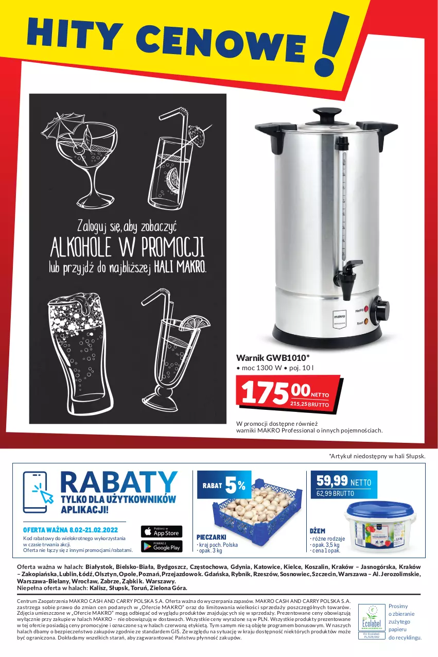 Gazetka promocyjna Makro - [Oferta promocyjna] Artykuły spożywcze i przemysłowe - ważna 08.02 do 21.02.2022 - strona 24 - produkty: Dżem, Gra, Kosz, Papier, Piec, Rum, Sos, Szal