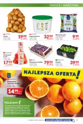 Gazetka promocyjna Makro - [Oferta promocyjna] Artykuły spożywcze i przemysłowe - Gazetka - ważna od 21.02 do 21.02.2022 - strona 3 - produkty: Mandarynki, Cebula, Warzywa, Sok, Pomarańcze, Sałat, Winogrona, Owoce, Mieszanka sałat, Wino