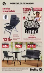 Gazetka promocyjna Netto - Gazetka non food - Gazetka - ważna od 10.04 do 10.04.2021 - strona 8 - produkty: Krzesło ogrodowe, Piec, Huśtawka, Stolik, Sofa, Tera, Krzesło, Ogród, Fa