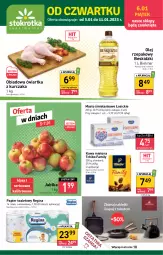 Gazetka promocyjna Stokrotka - Supermarket - Gazetka - ważna od 11.01 do 11.01.2023 - strona 1 - produkty: Kurczak, Tchibo, Rum, Gin, Papier, Beskidzki, Kawa mielona, Kawa, Papier toaletowy, Tchibo Family, Olej rzepakowy, Masło, Olej, Jabłka, Fa