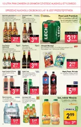 Gazetka promocyjna Stokrotka - Supermarket - Gazetka - ważna od 11.01 do 11.01.2023 - strona 12 - produkty: Piwa, Piwo, Sok, Gra, Mirinda, Chrupki, Tatra, Pepsi, Tymbark, Kubuś, Wosana, Woda, Karmi, Napój, Cisowianka, Nektar, Kozel, Lech Premium