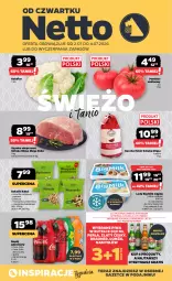 Gazetka promocyjna Netto - Od Czwartku - Gazetka - ważna od 04.07 do 04.07.2026 - strona 1 - produkty: Piwa, Pistacje, Kalafior, Gra, Szynka wieprzowa, Namysłów, Kaczka, Big Milk, Coca-Cola, Tera, Tusz, Lody, Szynka, Perła, Napój gazowany, Algida, Fanta, Braun, Sprite, Napój, Mieszanka bakaliowa, Pomidor malinowy, LG, Fa