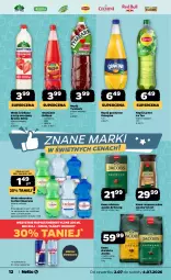 Gazetka promocyjna Netto - Od Czwartku - Gazetka - ważna od 04.07 do 04.07.2026 - strona 12 - produkty: Kawa rozpuszczalna, Mus, Gin, Kawa ziarnista, Red Bull, Ice tea, Kawa mielona, Kawa, Jacobs Krönung, Napoje, Velvet, LANA, Oranżada, Hellena, Lipton, Napój gazowany, Tymbark, Jacobs Velvet, Szyna, Woda mineralna, Jacobs, Woda, Napój