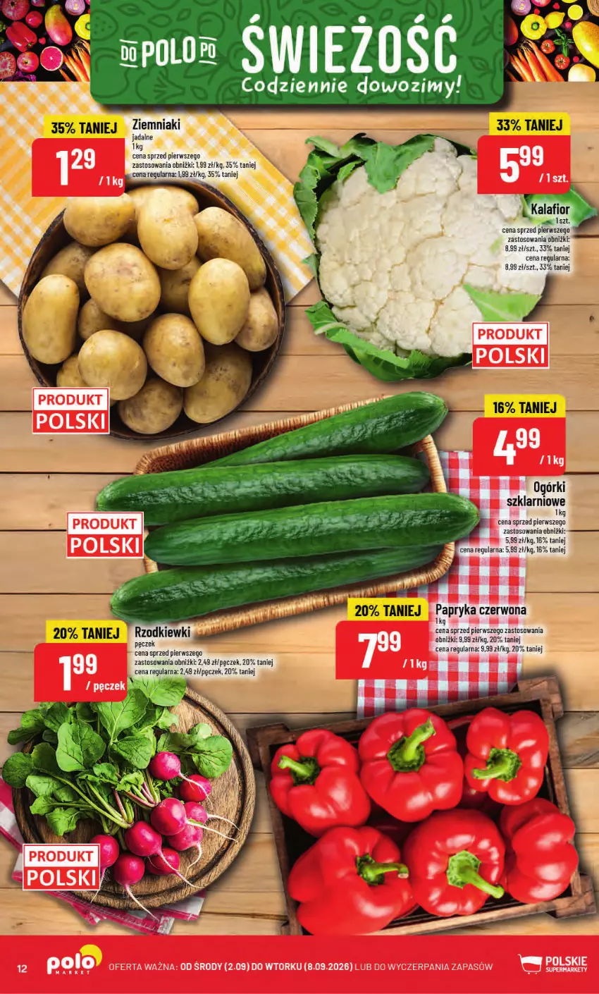 Gazetka promocyjna PoloMarket - Gazetka POLOmarket - ważna 02.09 do 08.09.2026 - strona 12 - produkty: Papryka, Papryka czerwona, Ziemniaki