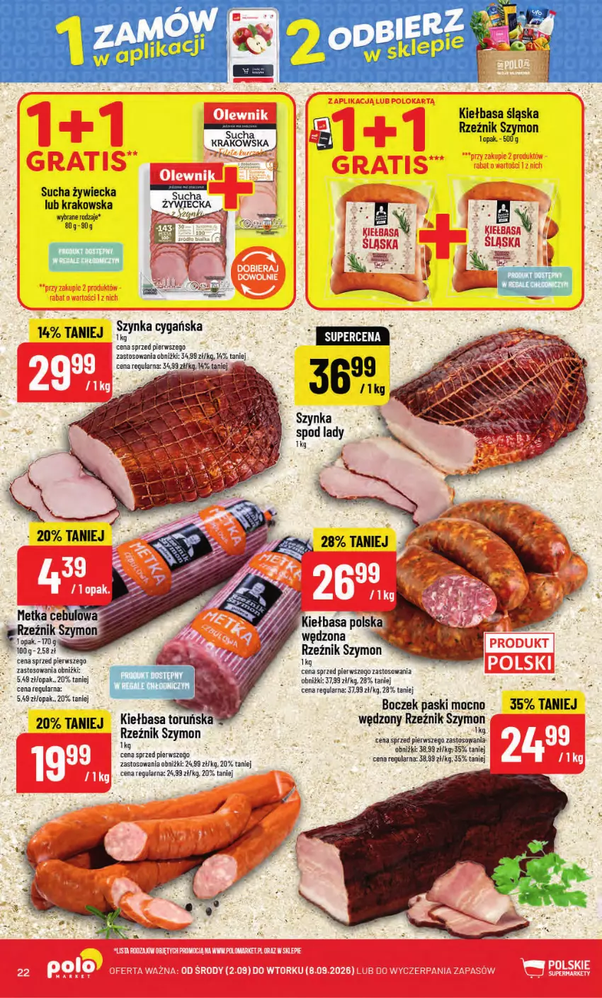 Gazetka promocyjna PoloMarket - Gazetka POLOmarket - ważna 02.09 do 08.09.2026 - strona 22 - produkty: Boczek, Kiełbasa, Kiełbasa śląska, LG, Szynka, Szynka cygańska