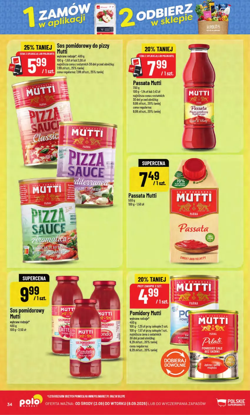 Gazetka promocyjna PoloMarket - Gazetka POLOmarket - ważna 02.09 do 08.09.2026 - strona 34 - produkty: Pomidory, Sos, Sos pomidorowy