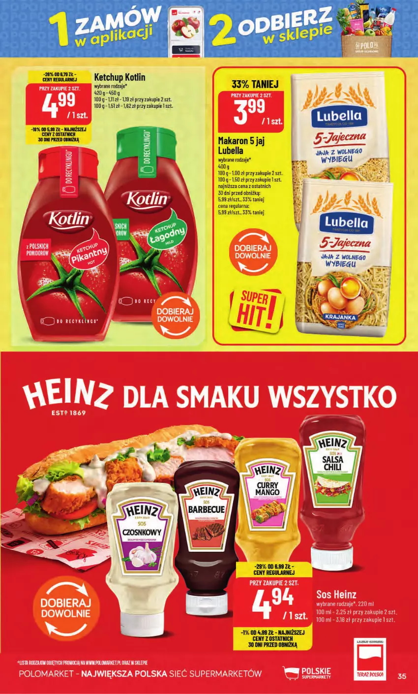 Gazetka promocyjna PoloMarket - Gazetka POLOmarket - ważna 02.09 do 08.09.2026 - strona 35 - produkty: Bell, Bella, Ketchup, Kotlin, Lubella, Makaron