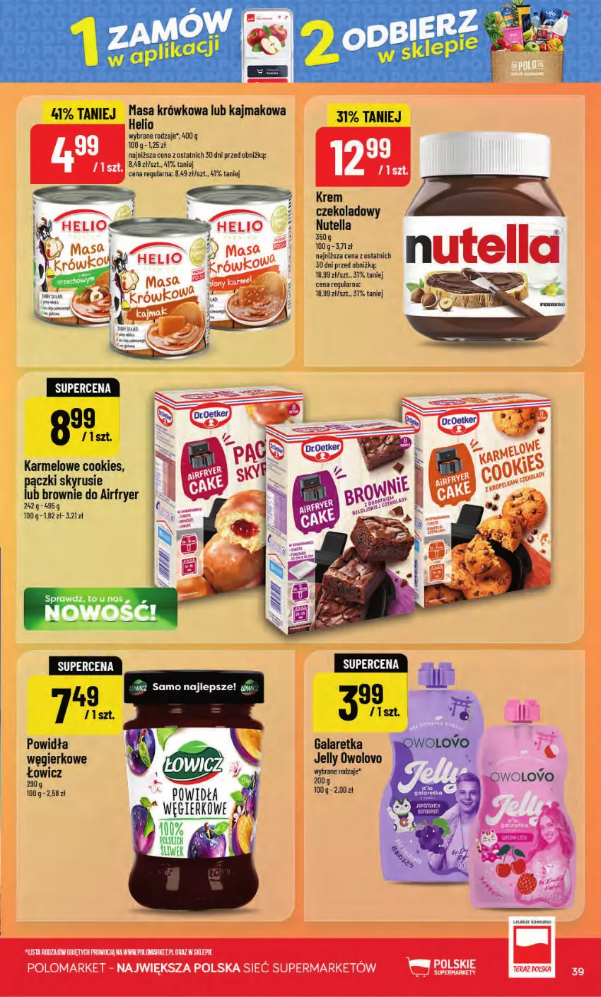 Gazetka promocyjna PoloMarket - Gazetka POLOmarket - ważna 02.09 do 08.09.2026 - strona 39 - produkty: Brownie, Gala, Galaretka, Helio, Masa krówkowa, Nutella