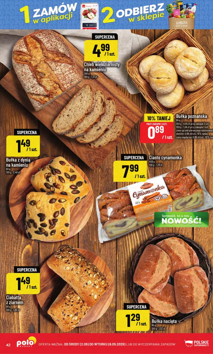 Gazetka promocyjna PoloMarket - Gazetka POLOmarket - ważna 02.09 do 08.09.2026 - strona 42 - produkty: Bułka, Ciabatta, Dynią, Gra