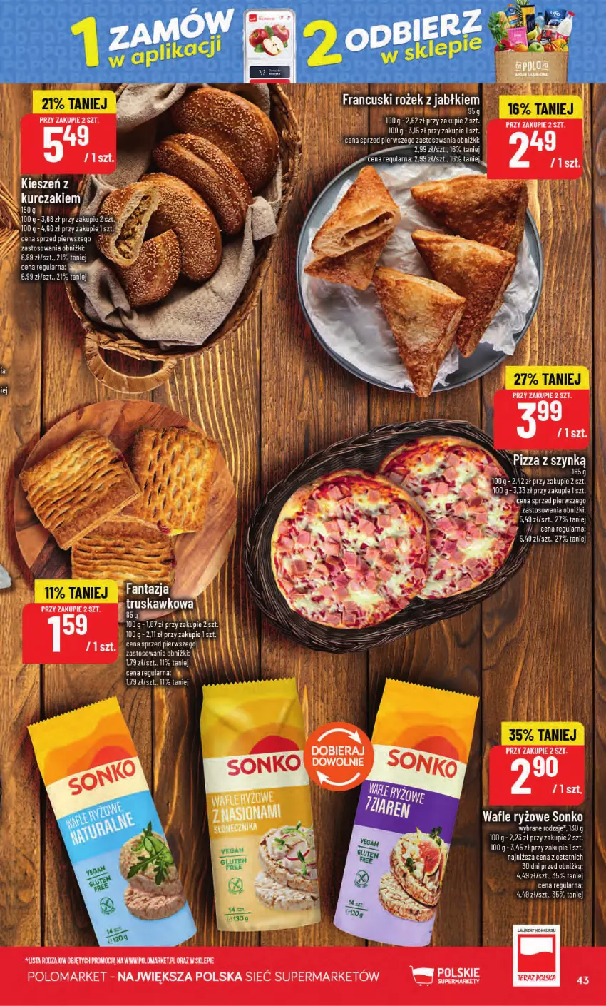 Gazetka promocyjna PoloMarket - Gazetka POLOmarket - ważna 02.09 do 08.09.2026 - strona 43 - produkty: Fa, Kurczak, Pizza, Sonko, Wafle, Wafle ryzowe