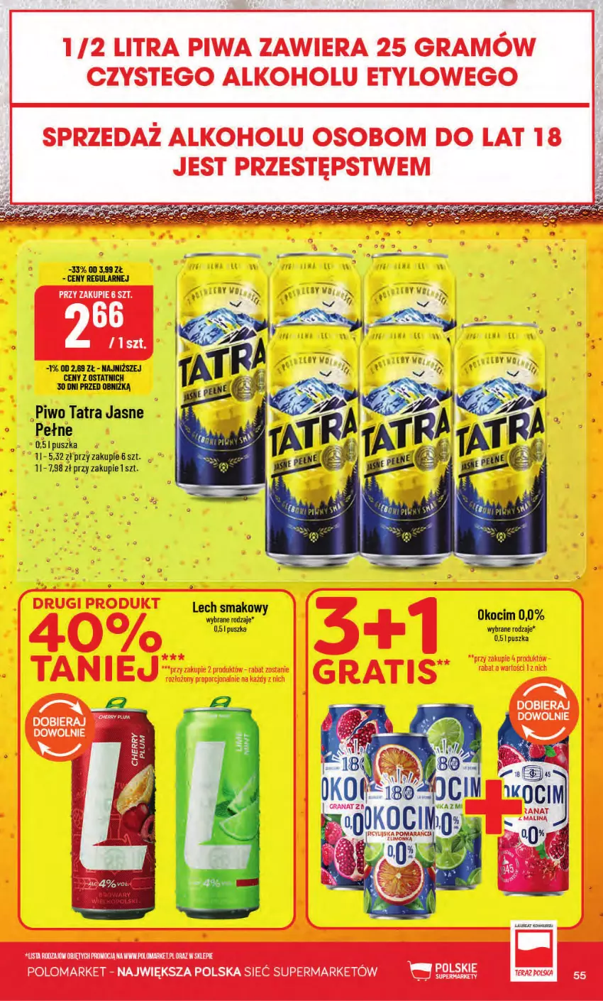 Gazetka promocyjna PoloMarket - Gazetka POLOmarket - ważna 02.09 do 08.09.2026 - strona 55 - produkty: Koc, Okocim, Piwo, Tatra
