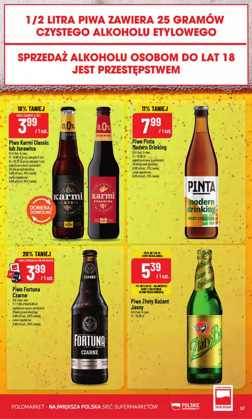 Gazetka promocyjna PoloMarket - Gazetka POLOmarket - ważna 02.09 do 08.09.2026 - strona 57 - produkty: Fortuna, Gra, Karmi, Piwa, Piwo